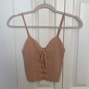 LA hearts one size light pink tank